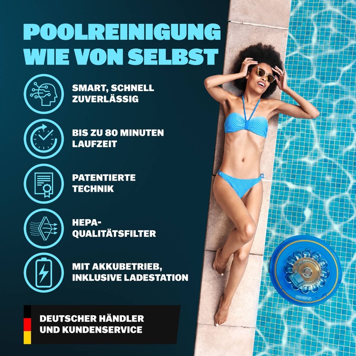 Робот для басейну Poolboy600 Blue Wireless