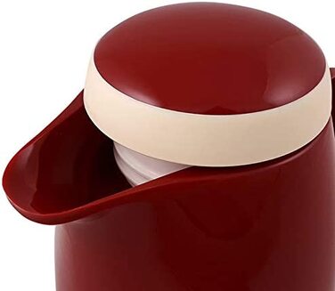 Термос Helios Wave, 1,5 л, пластик, білий, з кришкою-гвинтом, придатний для миття в посудомийній машині