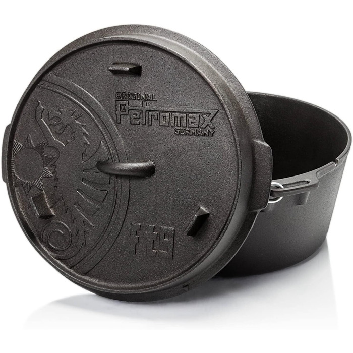 Чавунний казанок Petromax Feuertopf - Dutch Oven для готування та випікання на відкритому вогні