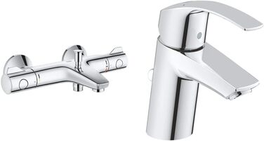 Змішувач для ванни Grohe Grohtherm 800, термостатичний, хром, 34567000 (з S-з'єднаннями)