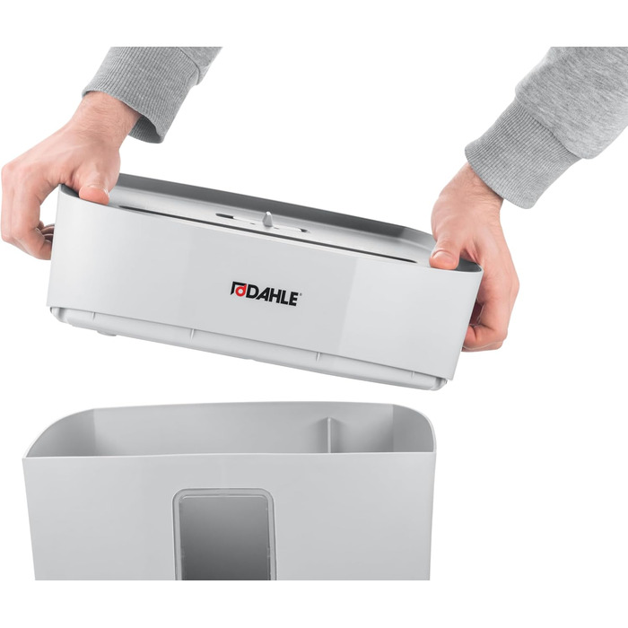 Шредер Dahle PaperSAFE PS 120: 8 листів, P4, частинковий різання, без масла, сірий