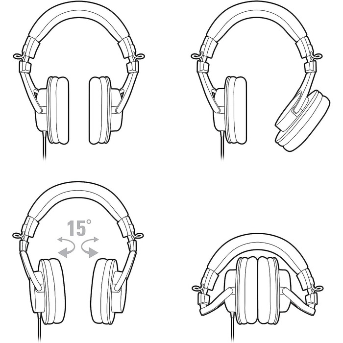 Навушники з монітором Audio-Technica M30 шт. Pro чорний