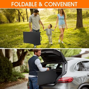 Складаний гриль-візок Khamal: гриль-стіл, піч для піци на коліщатках, мобільний стіл для барбекю та приготування їжі на вулиці та в приміщенні