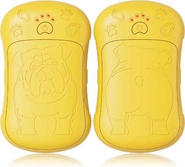 Електричні грілки для рук, 2 шт. 6000mAh, акумуляторні, багаторазові, для активного відпочинку, спорту, полювання, гольфу, кемпінгу, теплий подарунок для жінок, чоловіків, дітей (жовті)