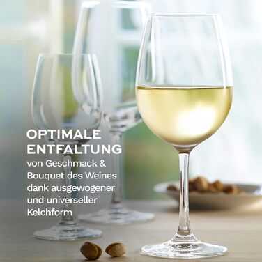 Бокали для білого вина Stölzle Lausitz Weinland 6 шт, 290 мл - Кришталеві келихи для червоного та білого вина, Німеччина