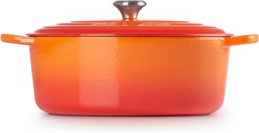Le Creuset Signature Чавунний Бражульник з кришкою, 33 см, овальний, 7.5 л, для всіх типів плит, включаючи індукцію, чорний матовий