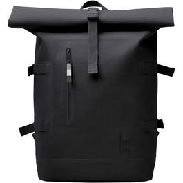 Рюкзак GOT BAG Rolltop з ударного пластику океану Рюкзак для ноутбука водонепроникний зі знімною 15-дюймовою сумкою для ноутбука Об'ємний рюкзак на 31 літр (чорний (монохромний))