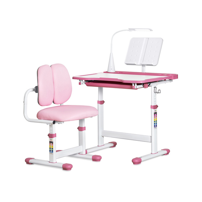 Комплект меблів Evo-kids (стіл+стілець+полиця+лампа) BD-23 PN