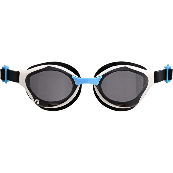 Окуляри для плавання arena Air-сміливі плавальні окуляри, чоловічі плавальні окуляри для дорослих з великими лінзами, захист від ультрафіолету, технологія захисту від запотівання, повітряні ущільнення (Один розмір підходить всім, димчасто-білий і чорний)
