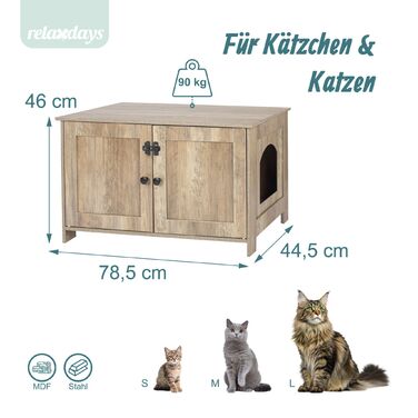 Шафка для кота Relaxdays, витримує до 60 кг