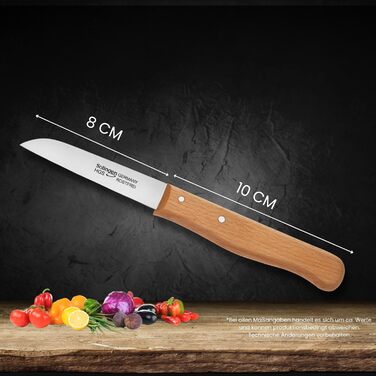 Набір кухонних ножів Gehrig Solingen Home MyII, 6 предметів, з блоком, нержавіюча сталь, Made in Germany