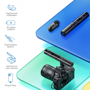 Бездротовий мікрофон BOYA Magic-07 Type-C Black