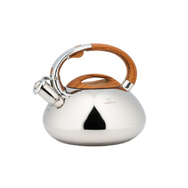 Чайник Kinghoff Klausberg 3274 7077 з нержавіючої сталі 3л Induktion (індукційний) з свистком, срібний