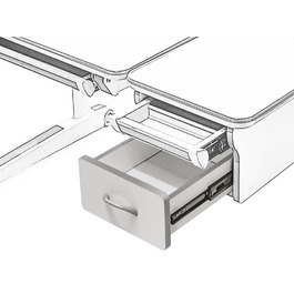 Дерев'яний ящик для столу Mealux Sherwood (арт.Double Drawer (BD-860 W))