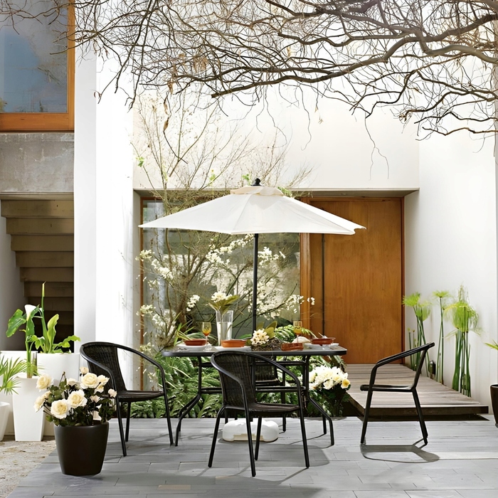 Комплект садових меблів Go Garden, метал, чорний, 7 предметів