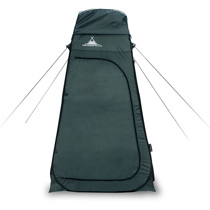 Намет Wanderfalke® XL Pop Up, роздягальня, туалет, душ 120x120x210 см для відпочинку на природі, кемпінгу, риболовлі, пляжу, з сумкою (Хвойний зелений)