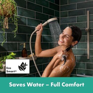 Душова лійка hansgrohe Pulsify Planet Edition, водозберігаюча душова лійка, 2 режими розпилення, функція проти вапняного нальоту, пісок (перероблений) Пісок 3 типи водозберігаючих розпилювачів 6 л/хв 1 водозберігаючий спрей 6 л/хв