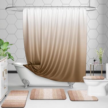 Килимок для ванної кімнати OLANLY, мікрофібра, антиковзання, 50.8 x 81.3 см, бежевий