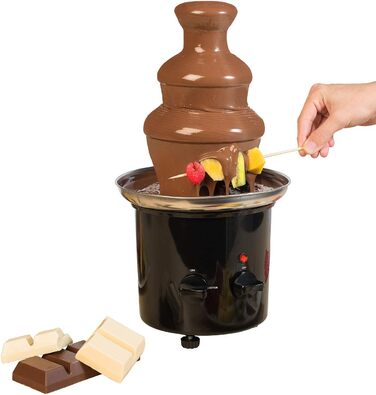 Шоколадний фонтан Rosenstein & Söhne з 2 рівнями, 275 Вт - для дому, шоколадне фондю