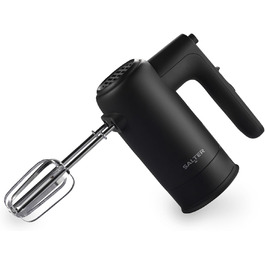 Міксер ручний Salter EK5613BMBLK Kuro - електричний міксер з набором насадок, 5 швидкостей, Turbo-функція, система Quick Release