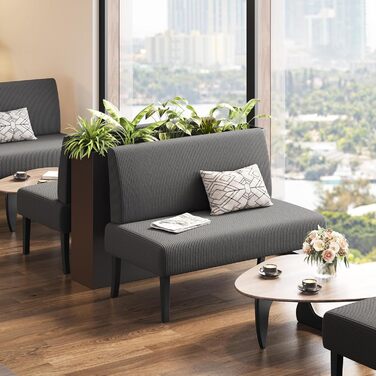 Диван-лавка Yaheetech для кухні, 2 місця, без підлокітників, зелений (сірий), для вітальні/коридору/офісу