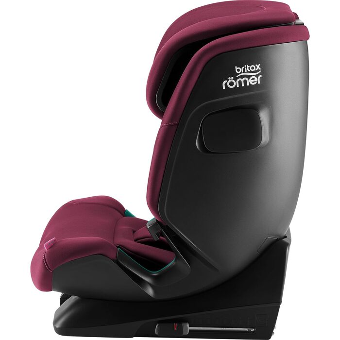 Дитяче автокрісло BRITAX RMER ADVANSAFIX 2 Z-LINE, для дітей від 76 до 150 см (i-Size) з ISOFIX і без, від 15 місяців до 12 років, (Burgundy Red)