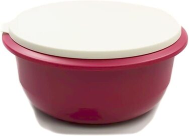 Миска для змішування Tupperware 37988, 3,5 л, Темно-рожева і біла