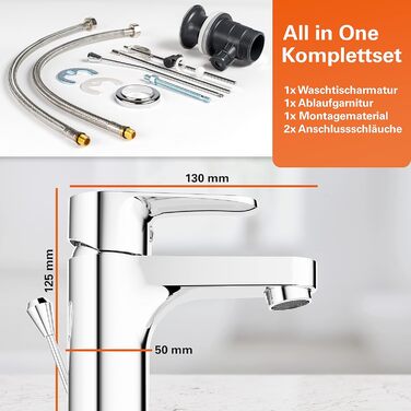 Змішувач для ванни EISL CLAUDIO з виливом та душем, хром, одноlever, NI023CALCR