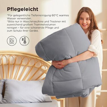 Біла зимова ковдра BEDSURE 220x240 см - тепла, товста, 450gsm, для зими, пральна машина | BEDSURE