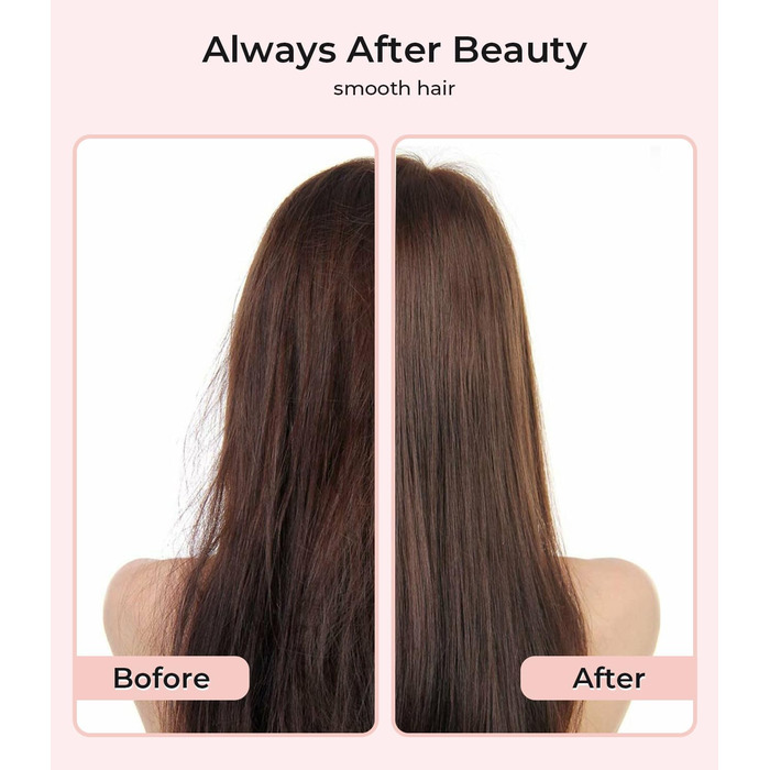 Праска для волосся PRITECH з титановими пластинами, LCD-дисплеєм, регульованою температурою 150-230°C, рожева