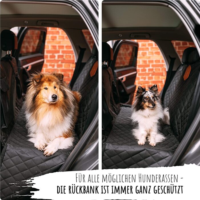 Ковдра для собак короля зграї для заднього сидіння автомобіля-водонепроникне автомобільне ковдру для собак з бічним захистом і оглядовим вікном-не вимагає особливого догляду універсальне автомобільне ковдру для заднього сидіння чорний універсальний розмір