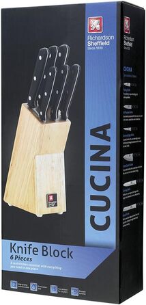 Набір ножів Richardson Sheffield Cucina, 6 штук | Messerblock | CU060