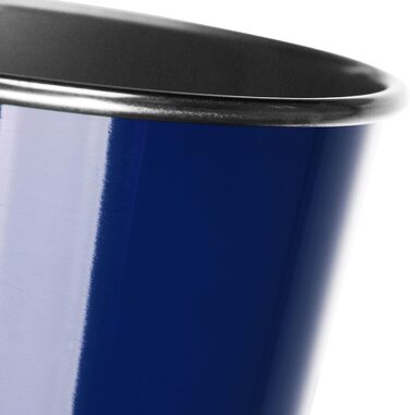 Чашка для пиття з нержавіючої сталі-високоякісна чашка для кемпінгу з нержавіючої сталі об'ємом 250 мл-Дорожня кружка, стійка до руйнування і не містить бісфенолу А (03 шт. - синій), 6 шт.