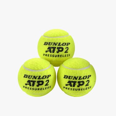 М'яч тенісний Dunlop ATP без тиску - для всіх поверхонь (банка 1х3) (упаковка 2)