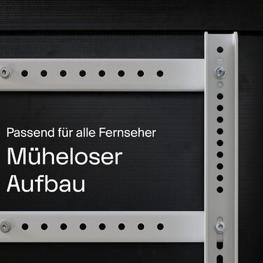 Підставка для телевізора на колесах, 40-70 дюймів, сіра | Мобільна підставка для ТВ | Rollin'
