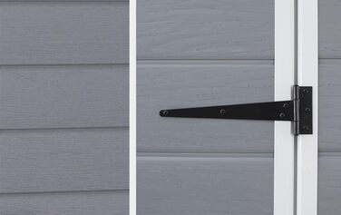 Сарай садовий Keter Manor 4x3 сірий, пластиковий, для дачі, 128x94x196 см