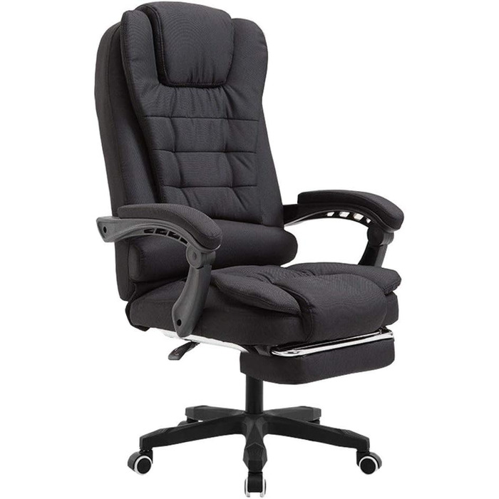 Офісне крісло WHOJA з регулюванням спинки 155° - стильний дизайн, міцність 200 кг, 3 кольори