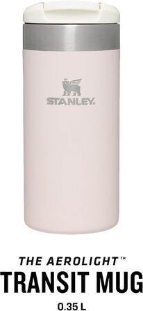 Термокружка Stanley Aerolight Transit 0.47L (350 мл) – Рожевий кварц – Зберегає тепло 6 годин, сумісна з тримачами в авто