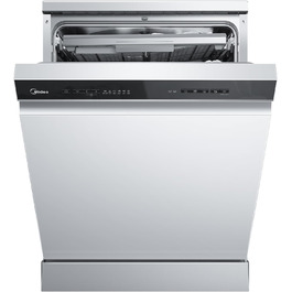 Посудомийна машина Midea SV 5.14K10C, 45 см, 10 комплектів, вбудована, з Wi-Fi, 8 програм, 44 дБ, автоматичне відкриття дверцят, таймер затримки 0-24 год, Inox