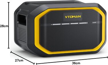 Портативна електростанція VTOMAN 1548Wh з LiFePO4 акумулятором, 1500W, 230V, для дому, кемпінгу, риболовлі (FlashSpeed 1500)