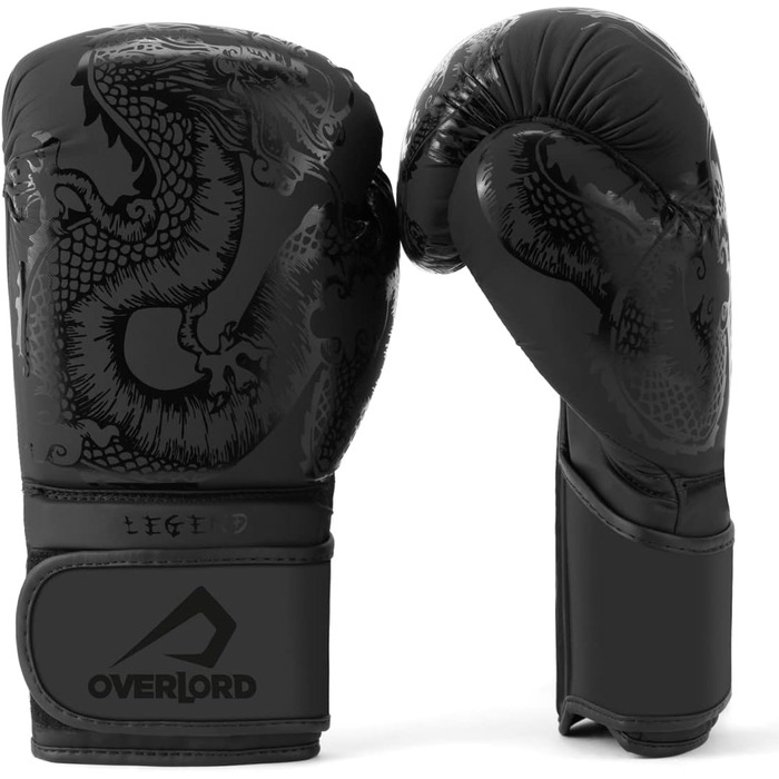 Боксерські рукавички Overlord 12 унцій чорні
