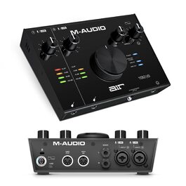 M-Audio Air 192|6: USB аудіоінтерфейс для запису в студійній якості з 2 XLR/Line входами та програмним забезпеченням AIR 192|6 (Чорний)