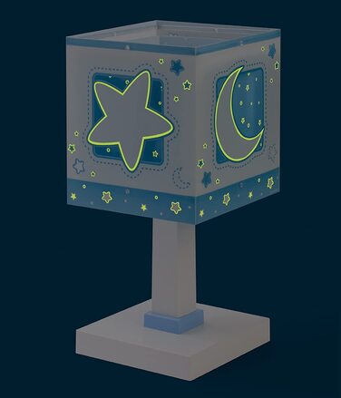 Настільна лампа із зображенням зірки і місяця