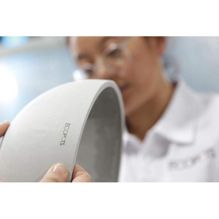 Квітчар Ecopots великий, сірий, діаметр 50 см - квітчар для дому та саду