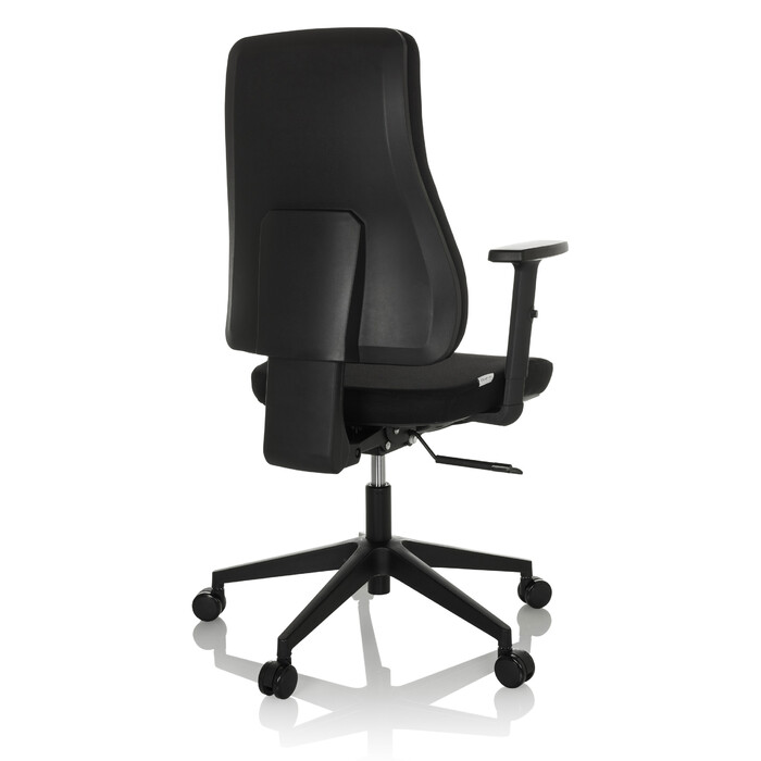 Офісне крісло MATHES, обтягнуте тканиною, чорного кольору. hjh OFFICE