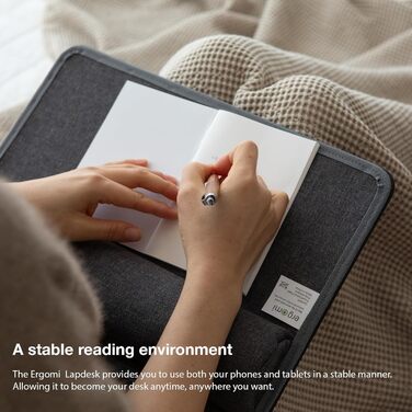 Підставка для ноутбука на коліна, подушка-стільниця для дому, офісу, ліжка/дивану/софи, для ноутбуків до 17 дюймів, планшетів, 30.5 x 57 x 4.5 см, (Mittel – PU)