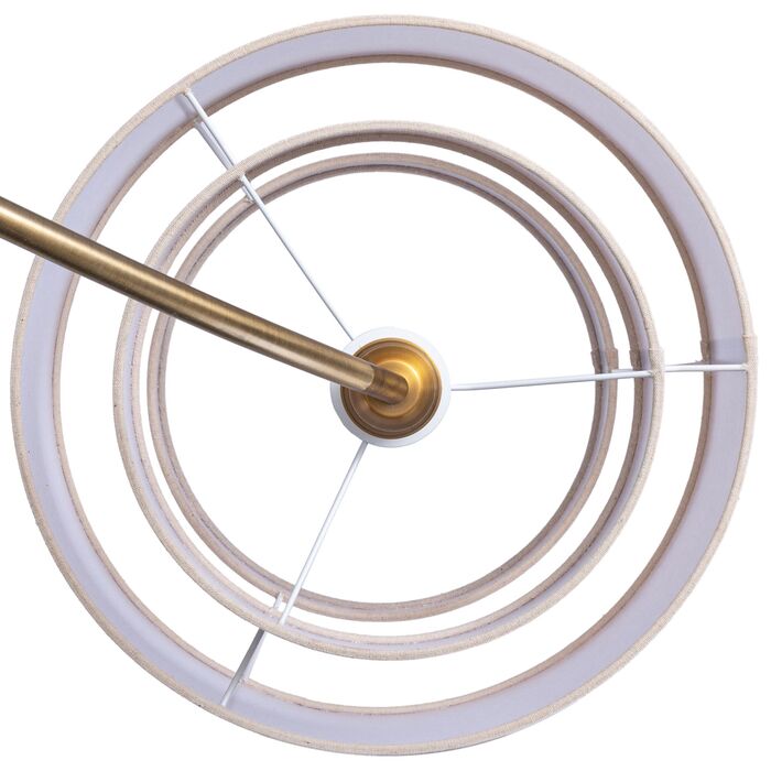 Relaxdays: Арка-настільна лампа з металу та тканини