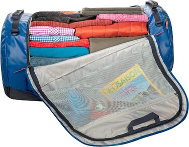 Дорожня сумка Tatonka Barrel XL-місткість 110 літрів-водонепроникна сумка з брезенту для вантажівки з функцією рюкзака і великим отвором на блискавці-велика сумка для рюкзака-міцна і зручна у догляді (синій)
