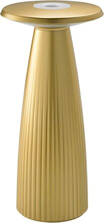 LED-лампа SIGOR Nuflair на акумуляторі з вазою для квітів, золота, IP54, 24 см, 12 год роботи, для дому та саду