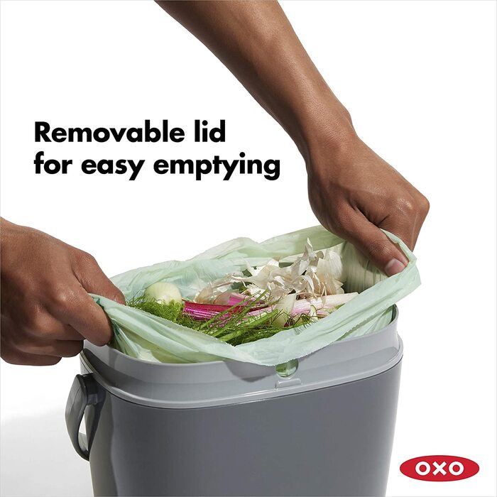 OXO Konteiner для компосту Easy-Clean, 6.6л, пластик, антрацит